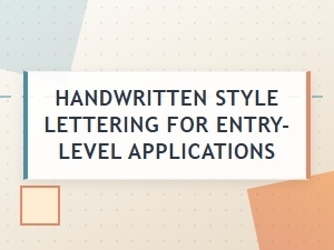 Craft Your Resume with Handwritten Style Lettering